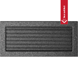 Rejilla de ventilación 17x37 negro y plata con persianas