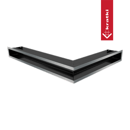 Ventilatiedeksel LUFT hoek links 76,6x54,7x9 gepolijst