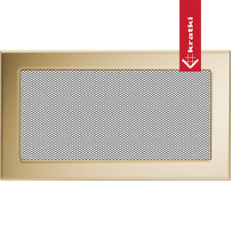 Ventilasjonsdeksel 17x30 gull - belagt