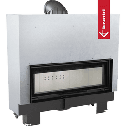 Krbová vložka z oceli KRATKI MB 100 14 kW Ø 200 zvedací dveře
