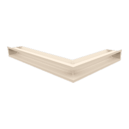 Eck-Lüftungsgitter LUFT links 76,6x54,7x9 Creme