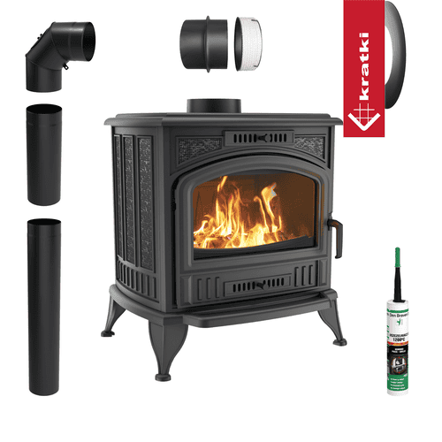 kwituna Ketaus krosnelė-viryklė KAWMET P9 (8 kW) ECO | Paltaja.lt