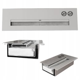 Wall mounted Bioethanol fireplace BRAVO TÜV black