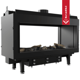 Cheminée au Gaz KRATKI LEO 100 créateur d'espace gaz naturel ∅ 100/150 8,3 kW