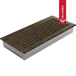 Lüftungsgitter FRESH 17x37 schwarz und gold