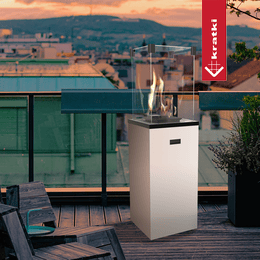 Patio Gas Heater Patio Slim Steel White manual 8,2 kW