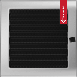 Ventilasjonsdeksel 22x22 nikkel - belagt med persienner