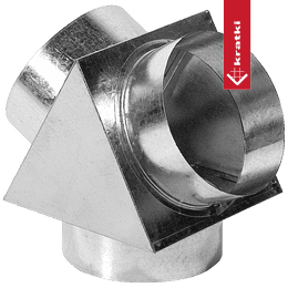 Raccord de distribution d’air chaud en „Y” Ø100 / 2×Ø125