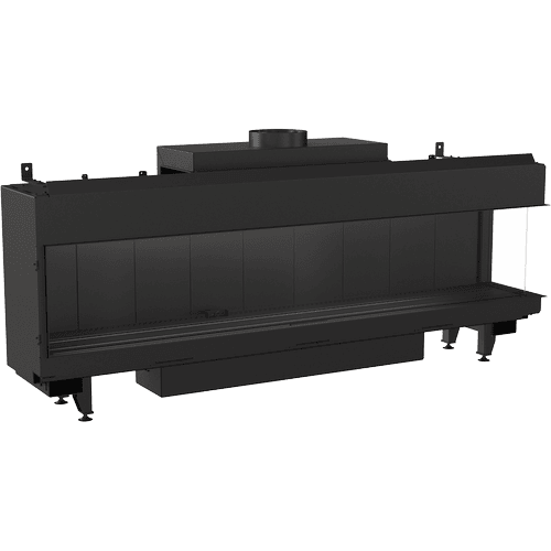 Kominek gazowy KRATKI LEO 200 prawy propan butan ∅ 130/200 14 kW