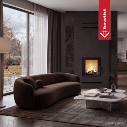 Stålpeis KRATKI LAWA 9 kW Ø 200