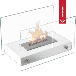 Tafelblad Bio-ethanol haard HOTEL MINI wit TÜV