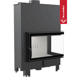Termocamino a legna KRATKI MBO Destra 15 kW Ø 200