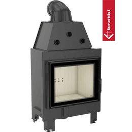 Stalen haard KRATKI MBZ 13 kW Ø 200 zelfsluitende deur