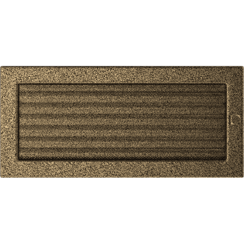 Kratka wentylacyjna kominkowa 17x37 czarno-złota z żaluzją