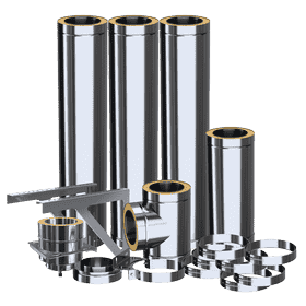ADAM DW Double-wall system chimney fi 180 - on a support