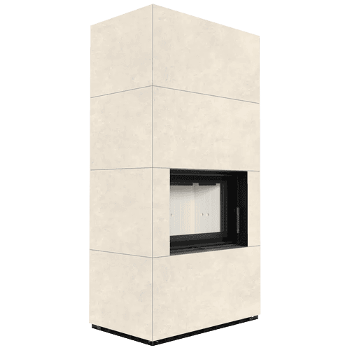 Modular fireplace FLOKI BOX 8 kW Ø 160 quartz sinter FOKOS TALCO