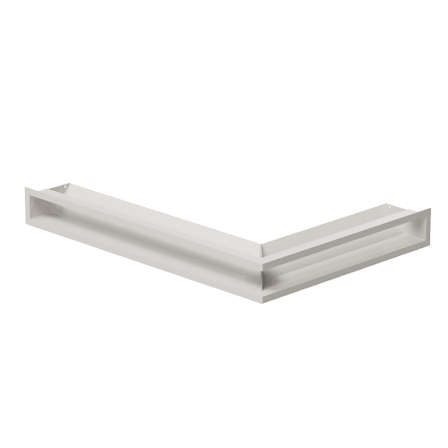 Eck-Lüftungsgitter LUFT links 76,6x54,7x9 Kaschmir Slim