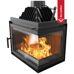Kominek powietrzny żeliwny KRATKI SIMPLE prawy BS 15 kW Ø 200
