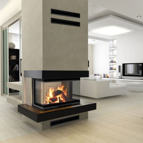 Smart steel fireplace NBC 680/280 7 kW Ø 160 Lift-up MSK