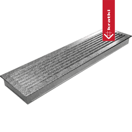 Ventilasjonsdeksel FRESH 17x70 svart og sølv
