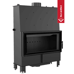 Vannvarmepeis GRATKI LUCY 20 kW Ø 200 Dobbeltglass Sort termotekforing
