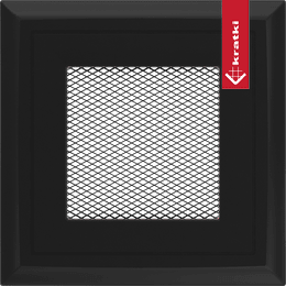 Kratka wentylacyjna kominkowa Oskar 11x11 czarna