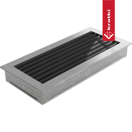 Kratki Edelstahl Lüftungsgitter – Modernes Design, Pulverbeschichtet, 17x17 Cm Für Heizkörper & Öfen