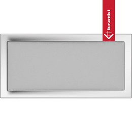 Kratka wentylacyjna kominkowa 22x45 niklowana