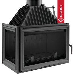 Gjutjärnskamin OLIWIA vänstersidig 16 kW Ø 200