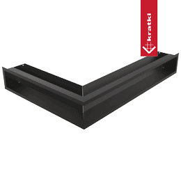 Vent Cover LUFT corner right 54,7x76,6x12 black