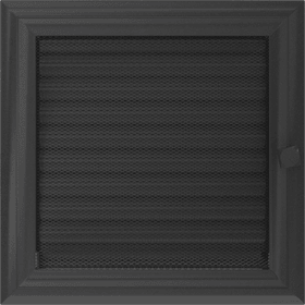 Vent Cover Oskar 22x22 graphite with blinds