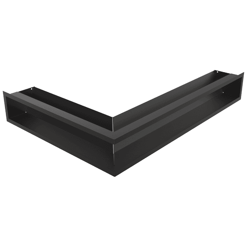 Eck-Lüftungsgitter LUFT rechts 54,7x76,6x12 schwarz