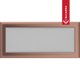 Kratka wentylacyjna kominkowa Oskar 17x37 miedziana