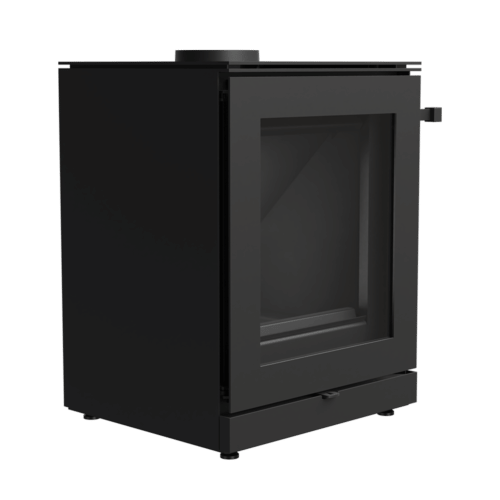 Stålovn KRATKI K5 MODULO 7 kW Ø 150 mørk fôr