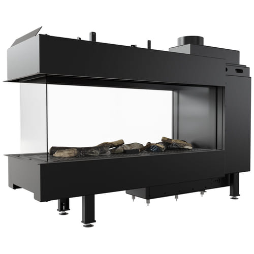 Kominek gazowy KRATKI LEO 100 tunel propan butan ∅ 100/150 9,5 kW