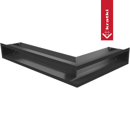 Ventildeksel LUFT hjørne venstre 60x40x9 sort Slim