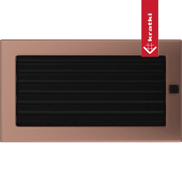 Ventilkåpa 17x30 galvanisk koppar med persienner