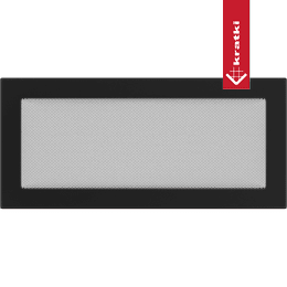 Kratka wentylacyjna kominkowa 17x37 czarna