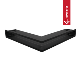 Capac aerisire LUFT colt 56x56x9 negru