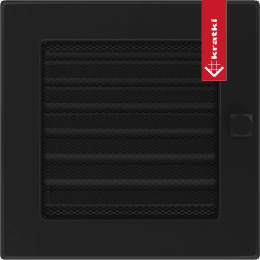 Vent Cover 17x17 black with blinds