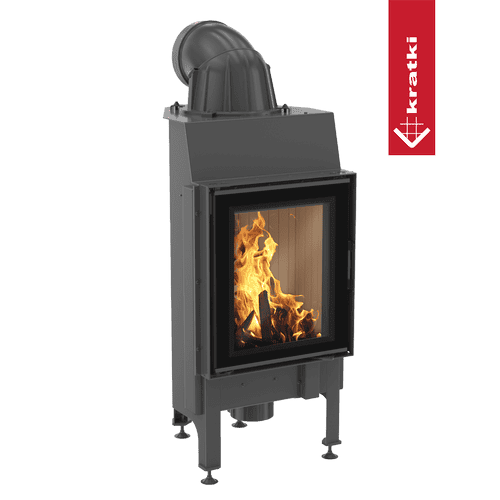 Steel fireplace KRATKI NADIA 7 kW Ø 200