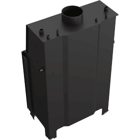 Water heating fireplace MBA 17 kW Ø 200 black thermotec lining