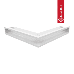 Eck-Lüftungsgitter LUFT 56x56x9 weiß