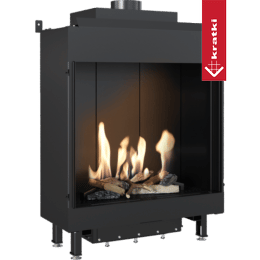 Plinski kamin KRATKI LEO 62 frontalni prirodni plin ∅ 100/150 8 kW