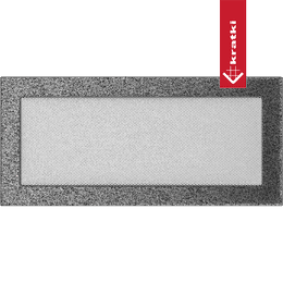 Mřížka 17x37 černo-stříbrná