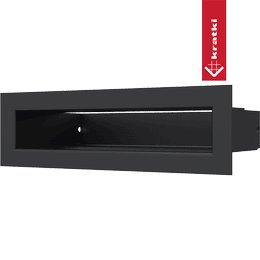 Kratka wentylacyjna kominkowa LUFT 6x20 czarna Slim