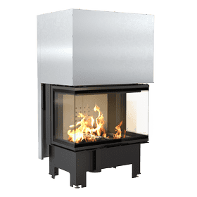 Steel fireplace NBC 800/400 10 kW Ø 200 Lift-up self closing door