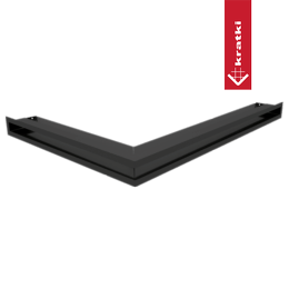 Ventildeksel LUFT hjørne høyre 54,7x76,6x6 sort