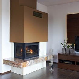 Kamin od lijevanog željeza OLIWIA lijevi 16 kW Ø 200