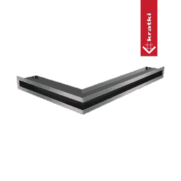 Vent Cover LUFT corner right 40x60x6 polished